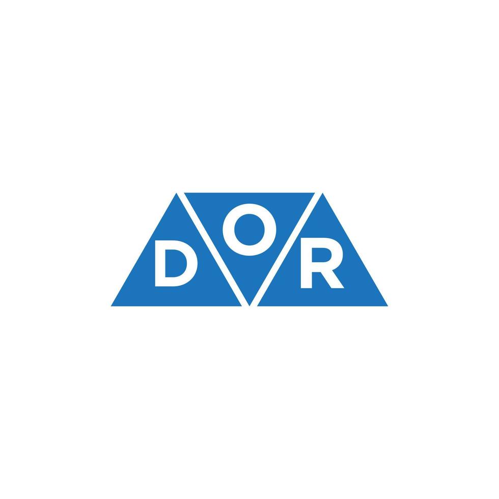 odr abstraktes Anfangslogodesign auf weißem Hintergrund. odr kreative Initialen schreiben Logo-Konzept. vektor