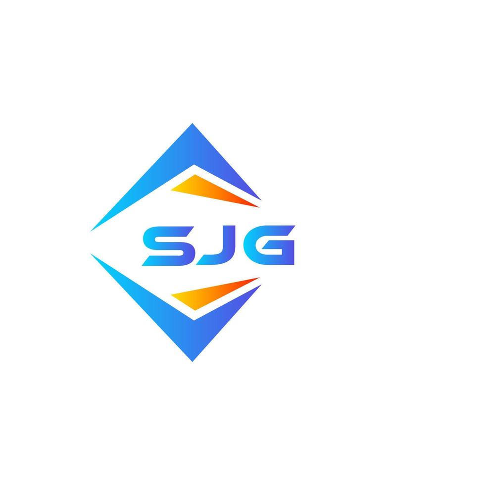 sjg abstraktes Technologie-Logo-Design auf weißem Hintergrund. sjg kreative Initialen schreiben Logo-Konzept. vektor
