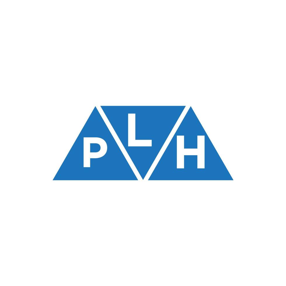 lph abstraktes Anfangslogodesign auf weißem Hintergrund. lph kreative Initialen schreiben Logo-Konzept. vektor