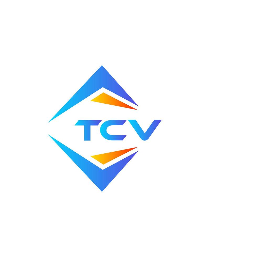 Tcv abstraktes Technologie-Logo-Design auf weißem Hintergrund. tcv kreative Initialen schreiben Logo-Konzept. vektor