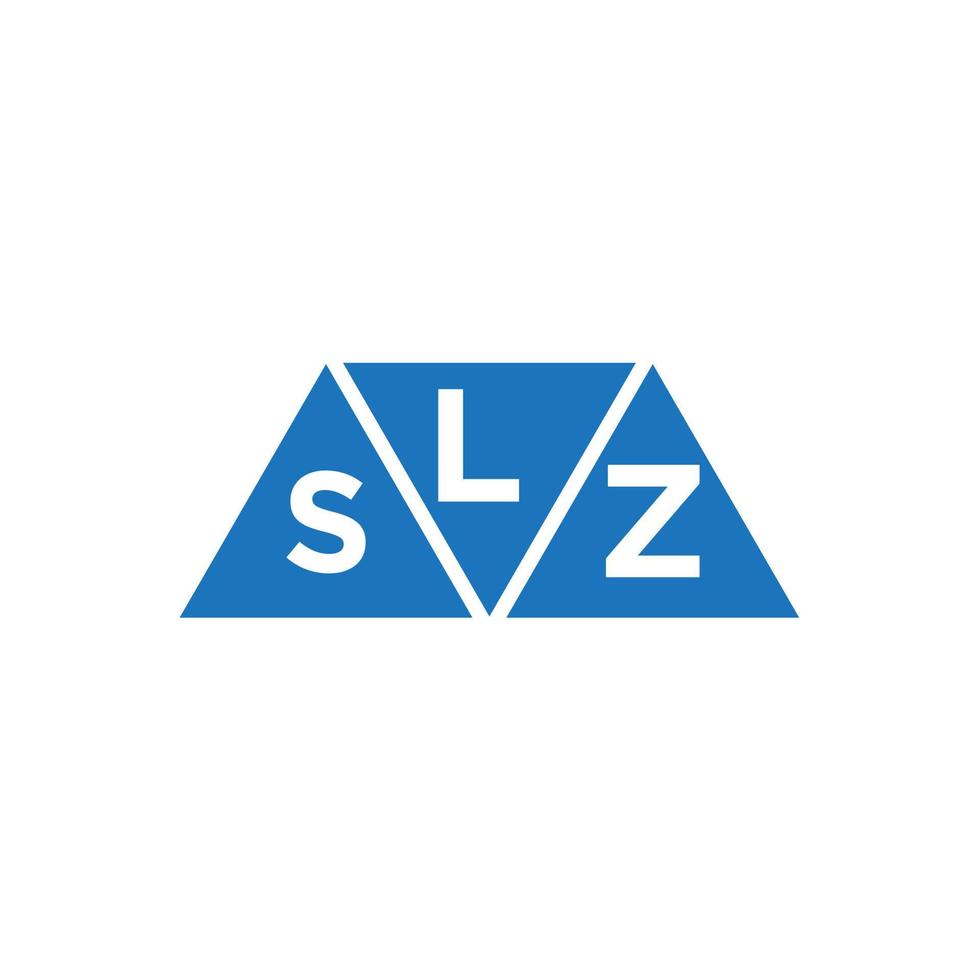 lsz abstraktes Anfangslogodesign auf weißem Hintergrund. lsz kreatives Initialen-Buchstaben-Logo-Konzept. vektor