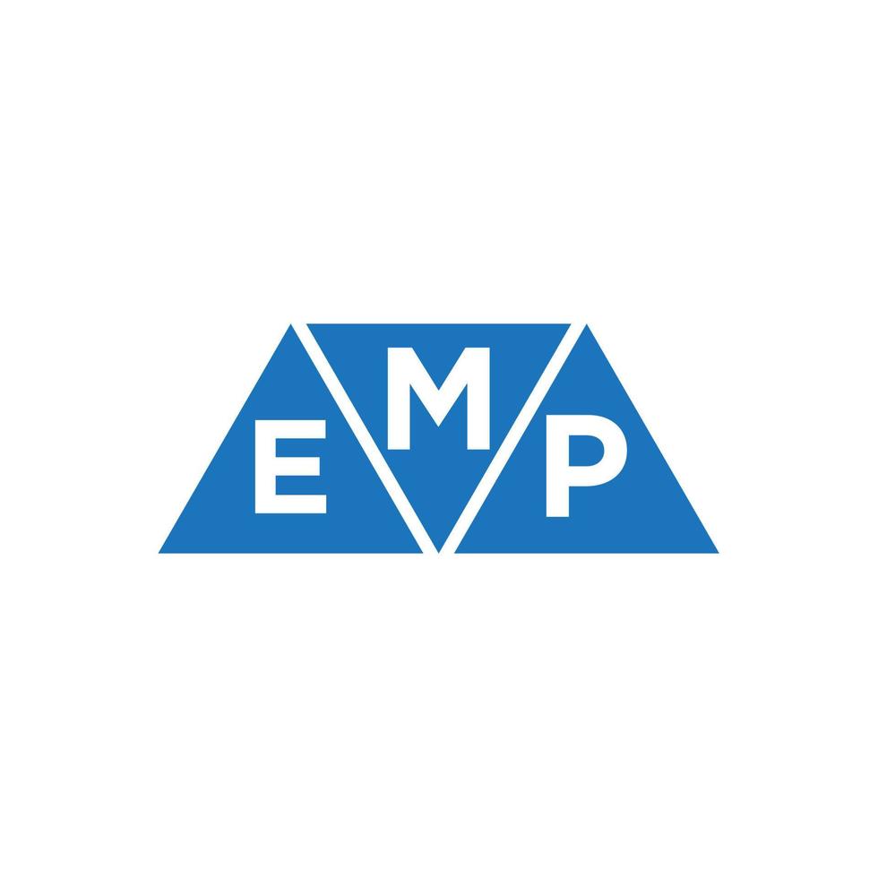 MEP abstraktes anfängliches Logo-Design auf weißem Hintergrund. MEP kreatives Initialen-Brief-Logo-Konzept. vektor