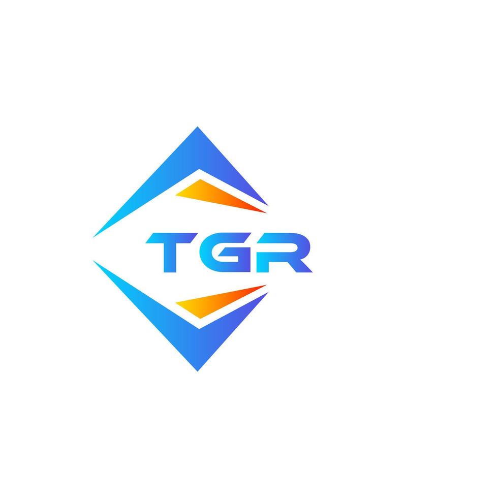 tgr abstraktes Technologie-Logo-Design auf weißem Hintergrund. tgr kreatives Initialen-Buchstaben-Logo-Konzept. vektor