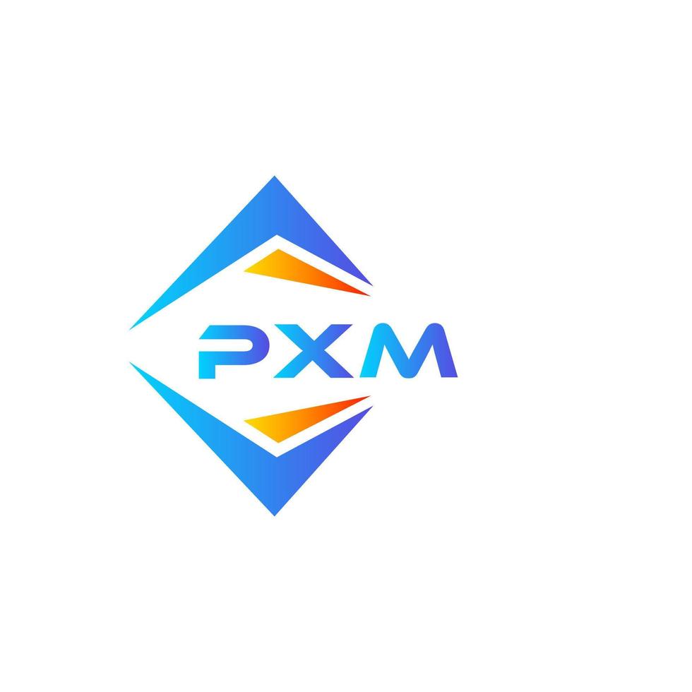 pxm abstraktes Technologie-Logo-Design auf weißem Hintergrund. pxm kreative Initialen schreiben Logo-Konzept. vektor