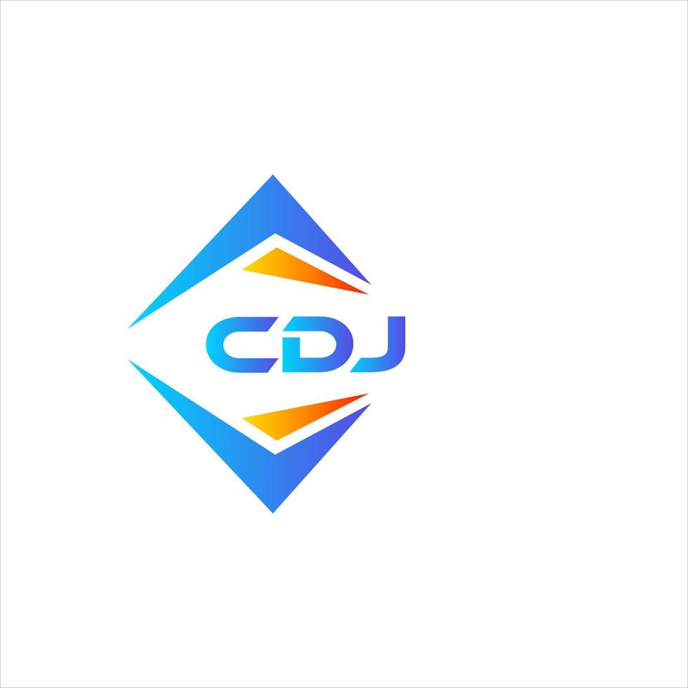 CDJ abstraktes Technologie-Logo-Design auf weißem Hintergrund. cdj kreative Initialen schreiben Logo-Konzept. vektor