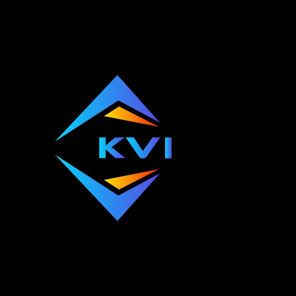 kvi abstrakt teknologi logotyp design på svart bakgrund. kvi kreativ initialer brev logotyp begrepp. vektor