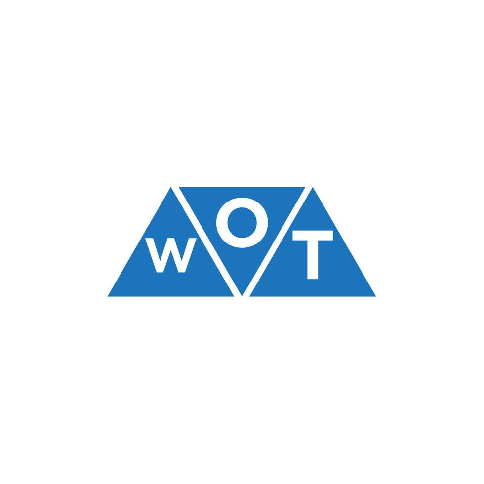 owt abstrakt första logotyp design på vit bakgrund. owt kreativ initialer brev logotyp begrepp. vektor