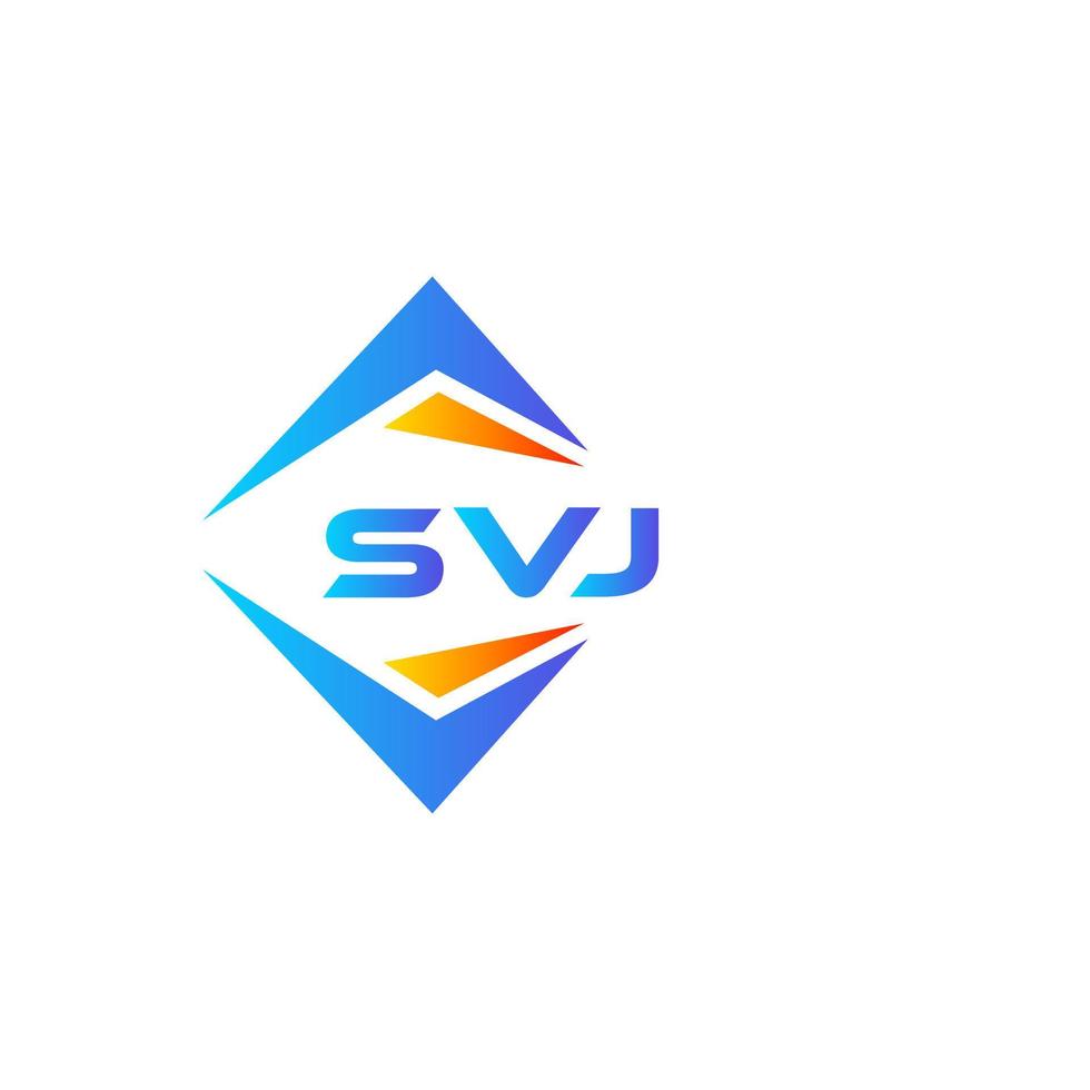 svj abstrakt teknologi logotyp design på vit bakgrund. svj kreativ initialer brev logotyp begrepp. vektor