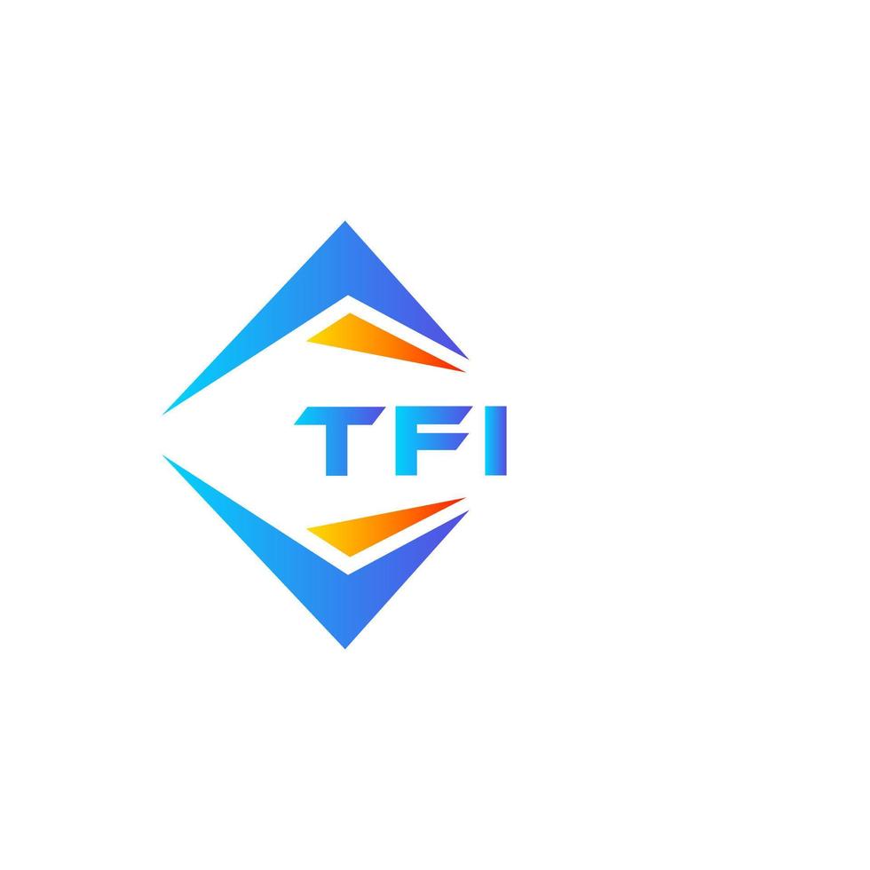 tfi abstrakt teknologi logotyp design på vit bakgrund. tfi kreativ initialer brev logotyp begrepp. vektor