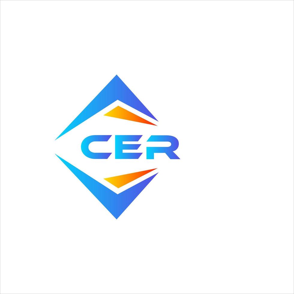 Cer-abstraktes Technologie-Logo-Design auf weißem Hintergrund. cer kreative Initialen schreiben Logo-Konzept. vektor