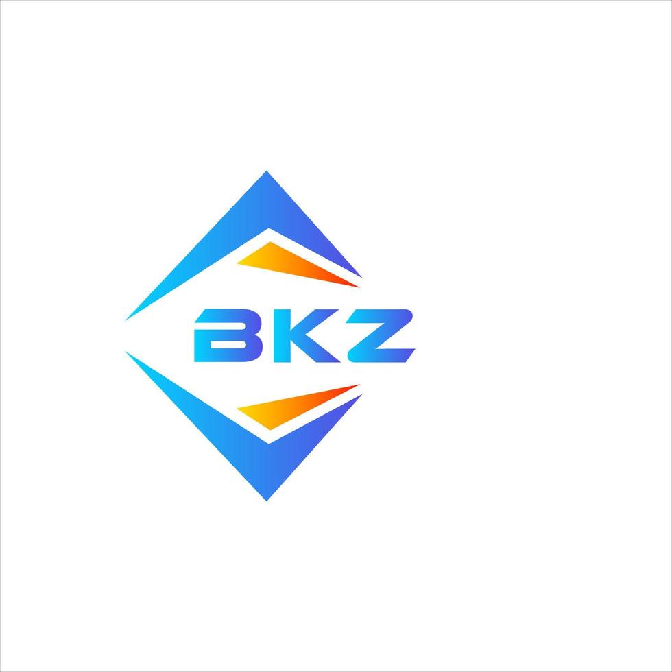 bkz abstraktes Technologie-Logo-Design auf weißem Hintergrund. bkz kreative Initialen schreiben Logo-Konzept. vektor
