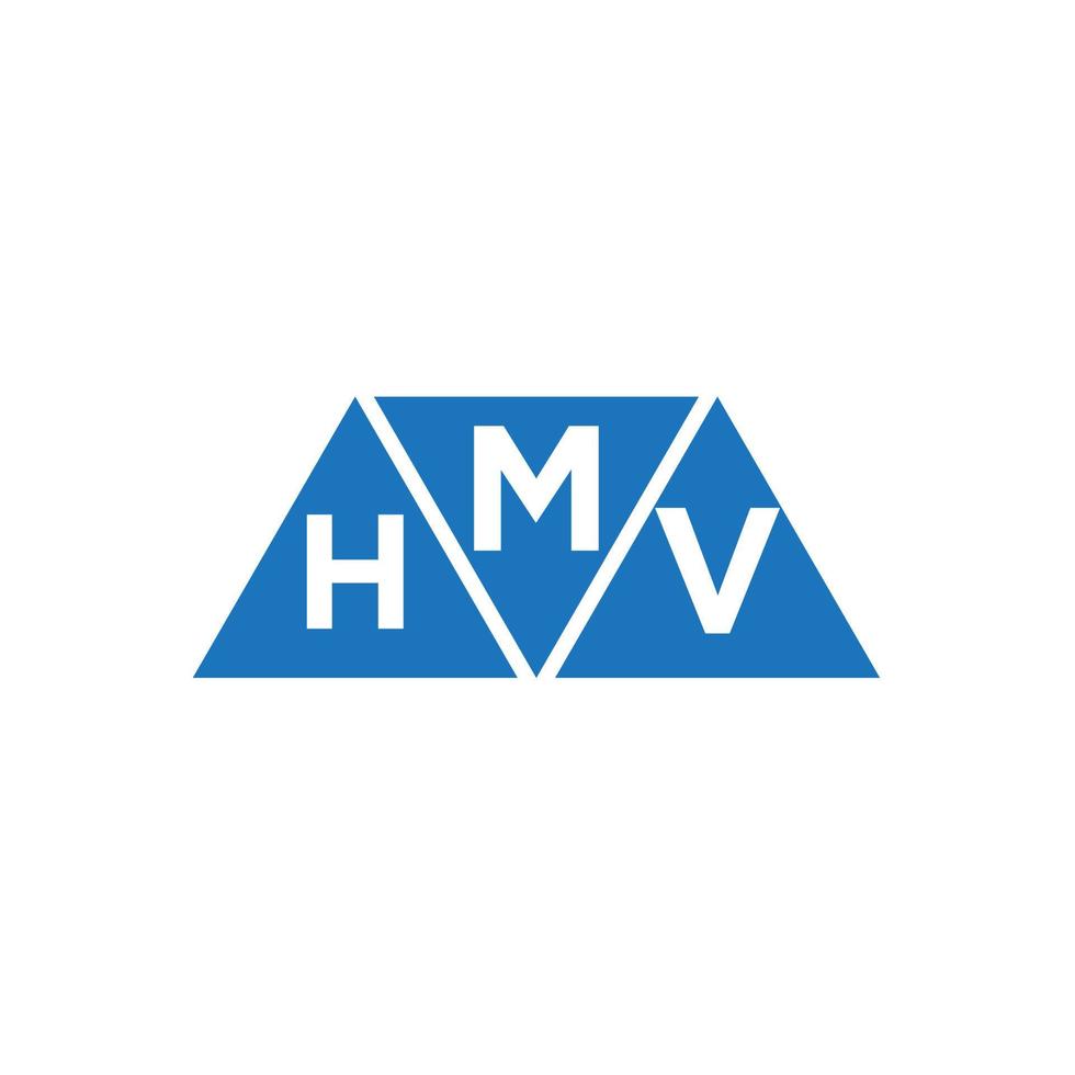 mhv abstrakt första logotyp design på vit bakgrund. mhv kreativ initialer brev logotyp begrepp. vektor