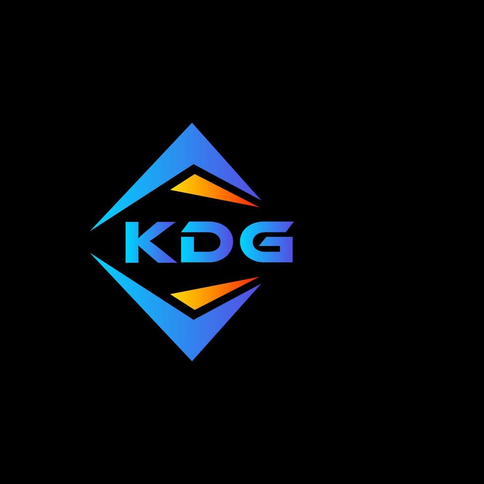 kdg abstraktes Technologie-Logo-Design auf schwarzem Hintergrund. kdg kreatives Initialen-Buchstaben-Logo-Konzept. vektor