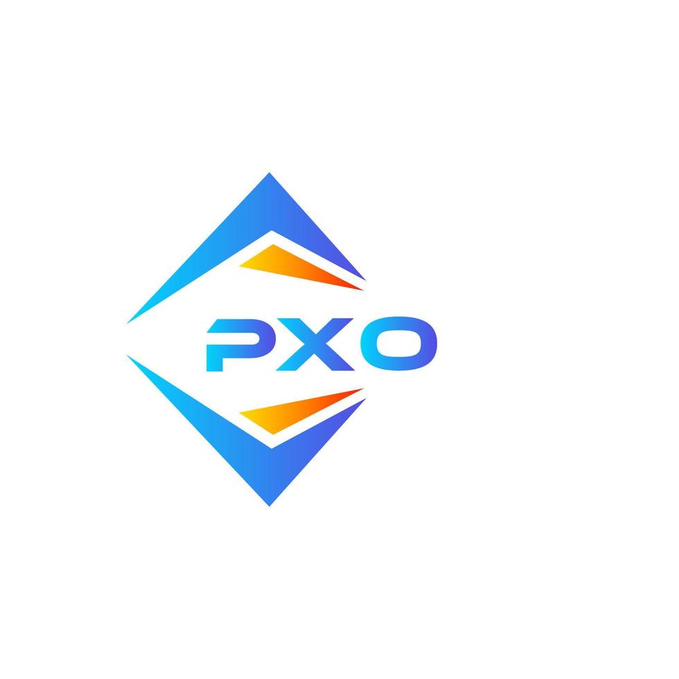 pxo abstraktes Technologie-Logo-Design auf weißem Hintergrund. pxo kreatives Initialen-Buchstaben-Logo-Konzept. vektor