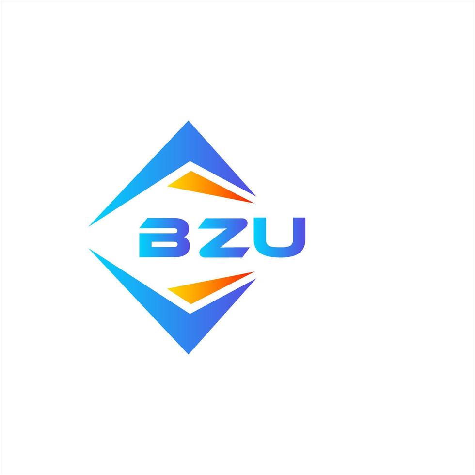 bzu abstraktes Technologie-Logo-Design auf weißem Hintergrund. bzu kreatives Initialen-Brief-Logo-Konzept. vektor