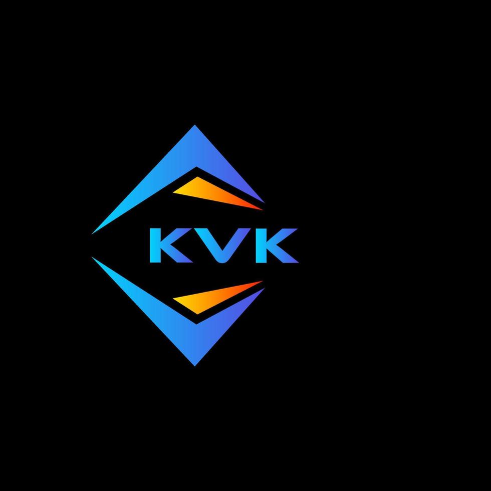 kvk abstrakt teknologi logotyp design på svart bakgrund. kvk kreativ initialer brev logotyp begrepp. vektor