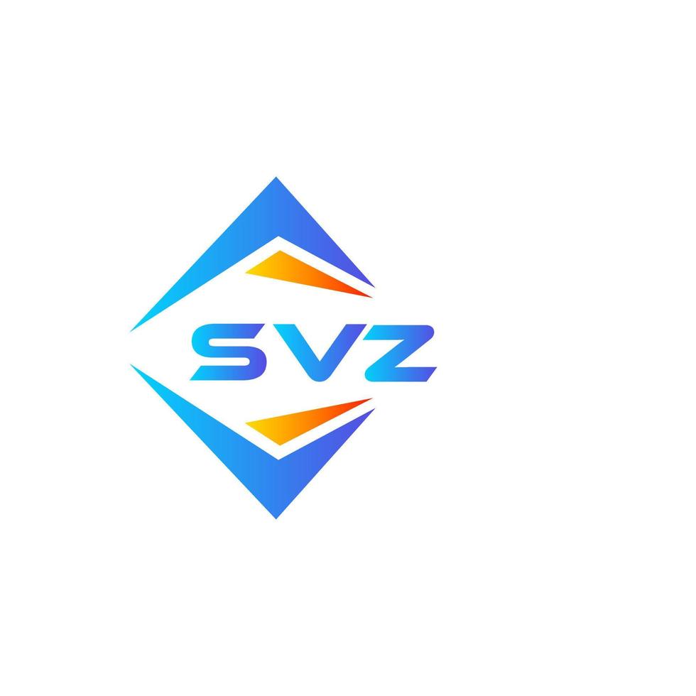 svz abstraktes Technologie-Logo-Design auf weißem Hintergrund. svz kreative Initialen schreiben Logo-Konzept. vektor