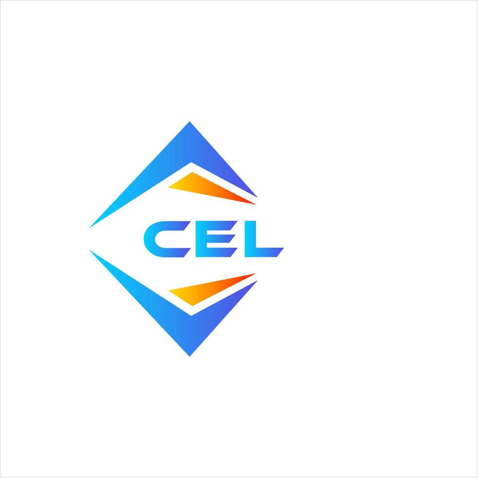 cel abstraktes Technologie-Logo-Design auf weißem Hintergrund. cel kreative Initialen schreiben Logo-Konzept. vektor