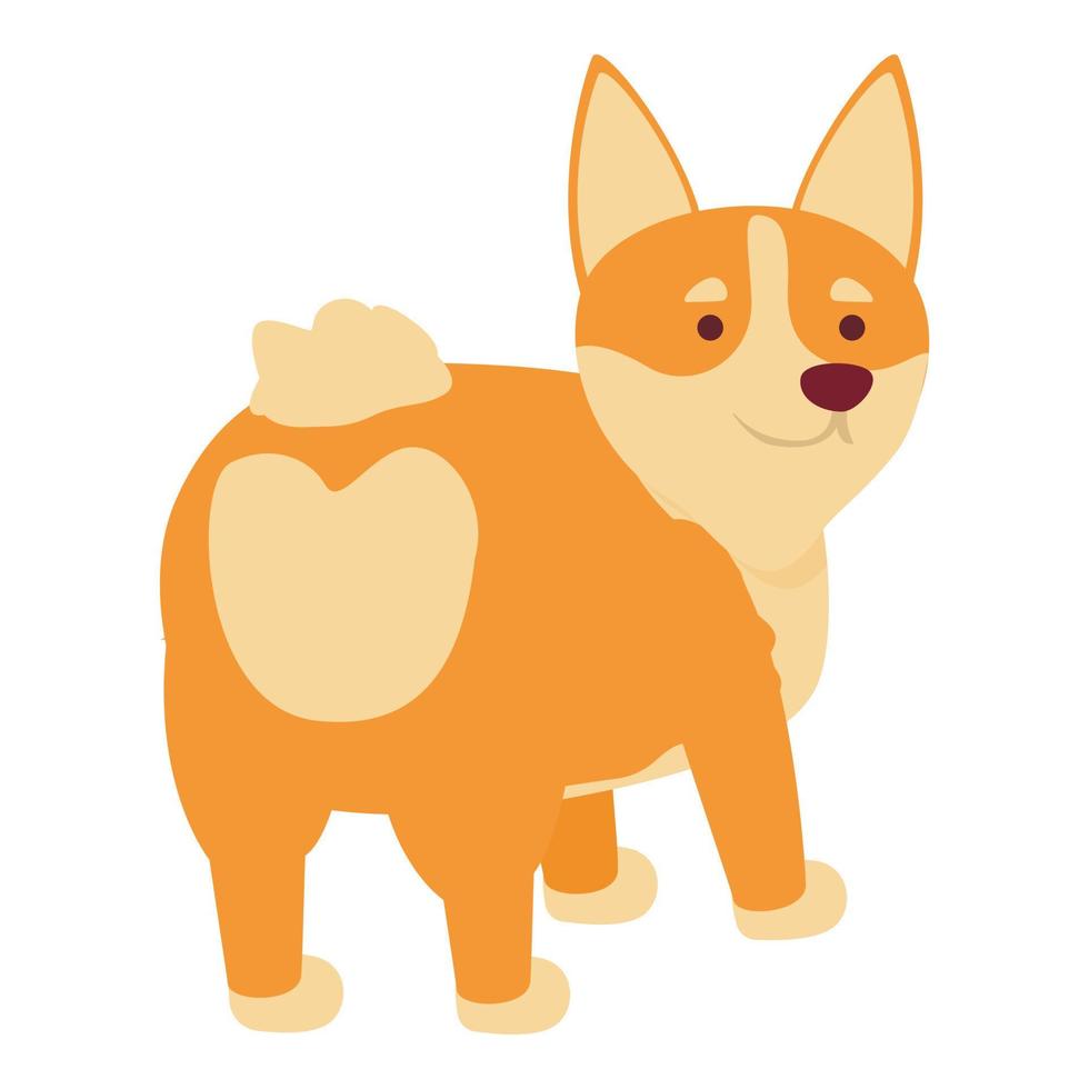 söt hund ikon tecknad serie vektor. kunglig djur- vektor