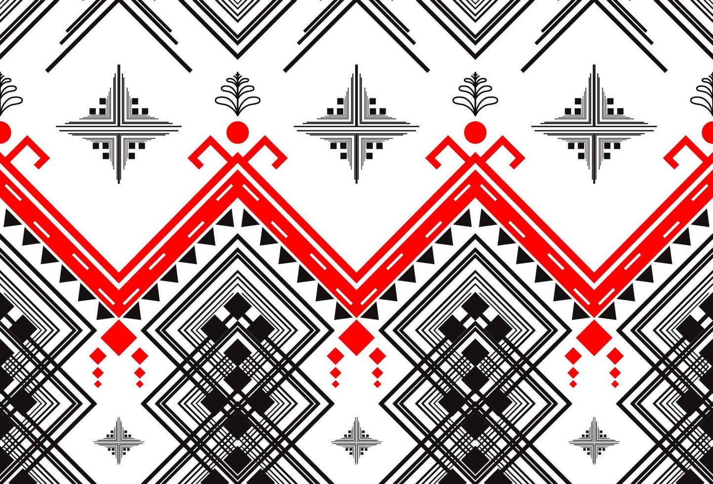 etnisk orientalisk ikat sömlös mönster traditionell design för bakgrund, matta, tapeter, kläder, inslagning, batik, tyg, vektor illustration. broderi stil.