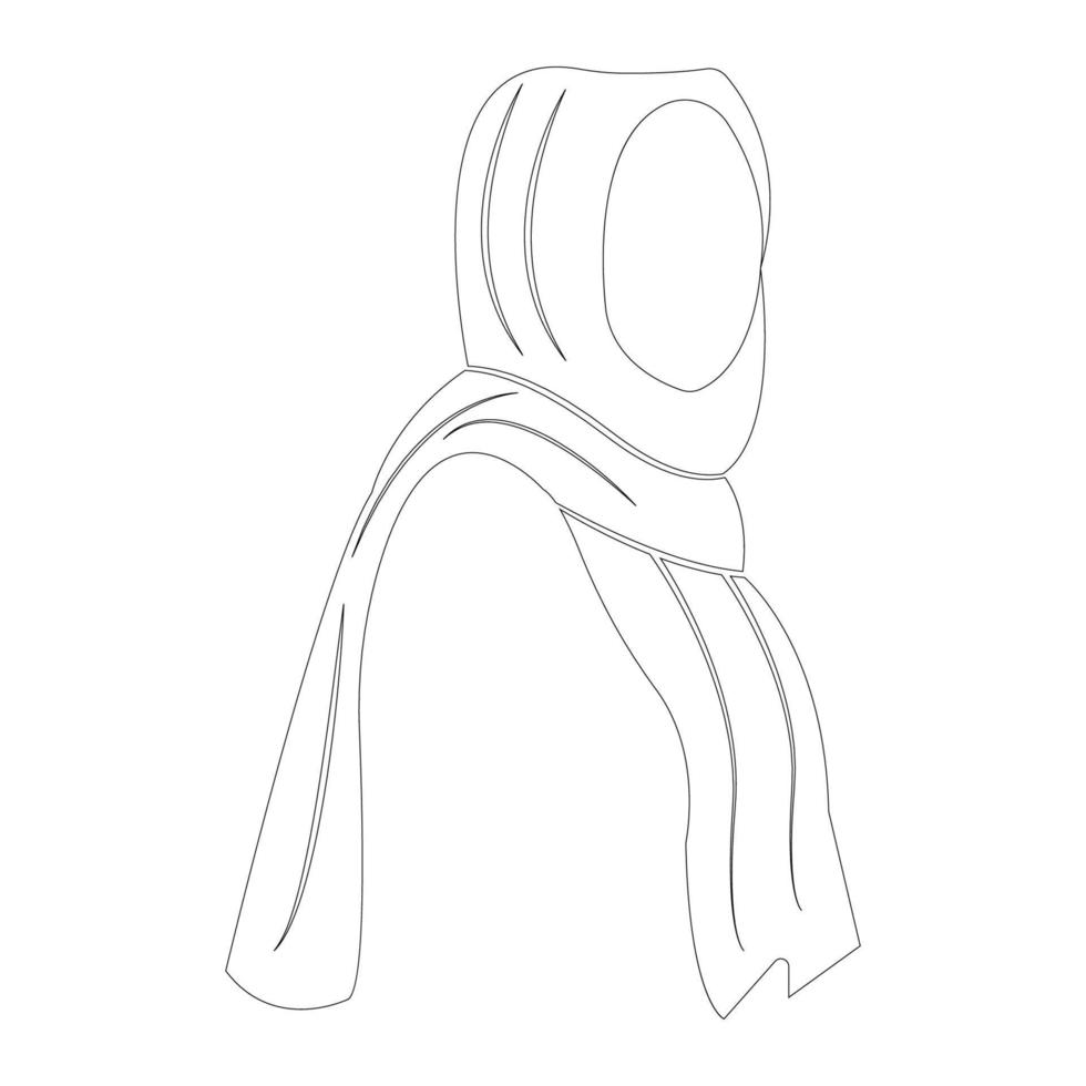 Hijab-Logo-Illustrationsvektor vektor