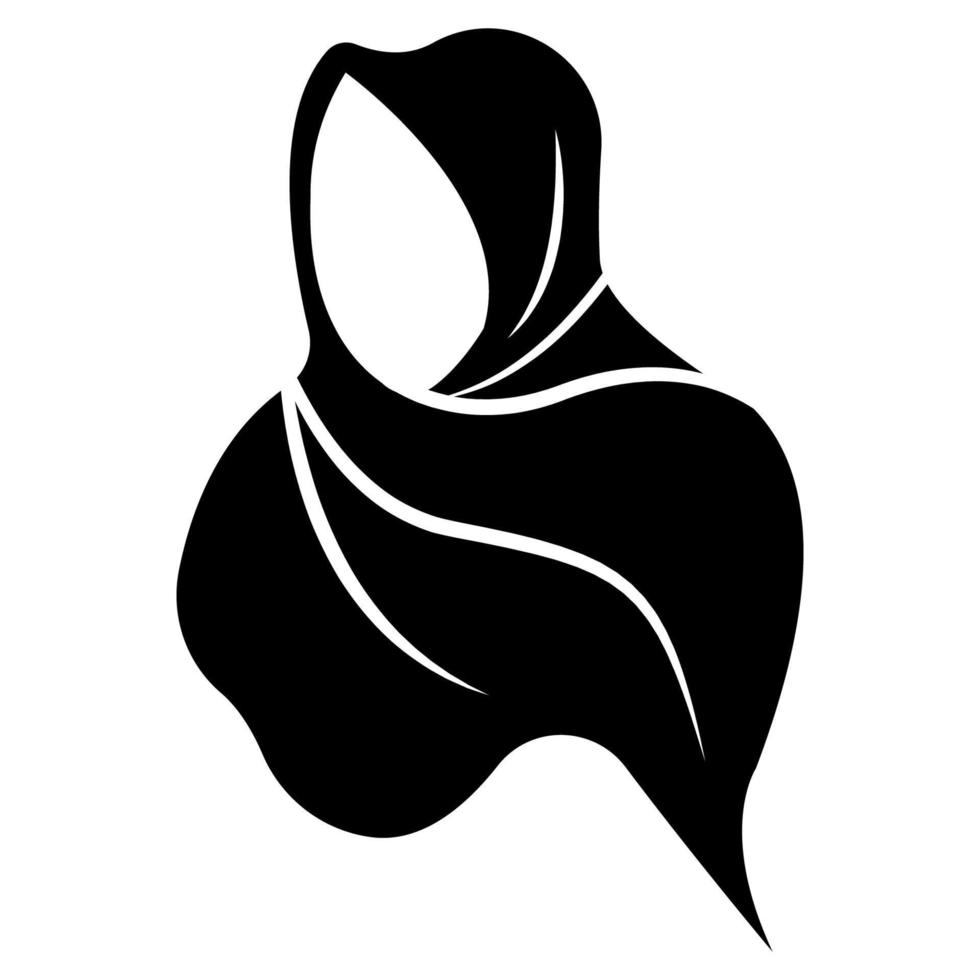 Hijab-Logo-Illustrationsvektor vektor