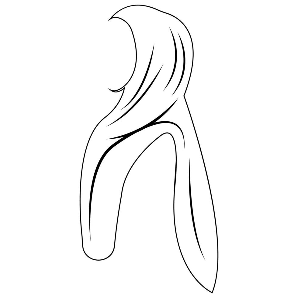 hijab logotyp illustration vektor