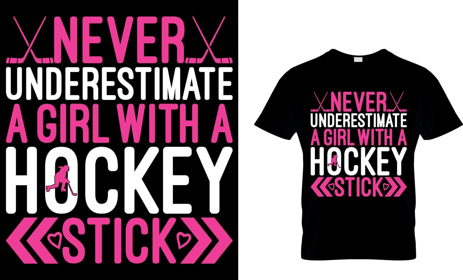 Eishockey-T-Shirt-Design-Vektorgrafik. Unterschätze niemals einen alten Mann auf dem Eis. vektor