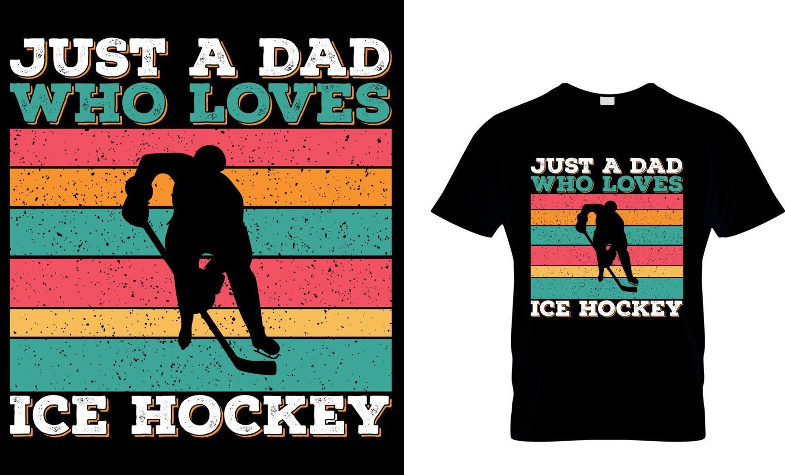 is hockey t-shirt design vektor grafisk. bara en pappa vem förälskelser is hockey.