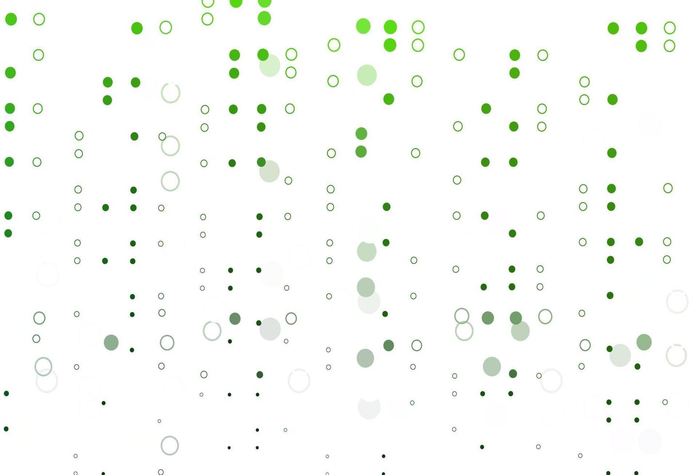 hellgrüne Vektorschablone mit Kreisen. vektor