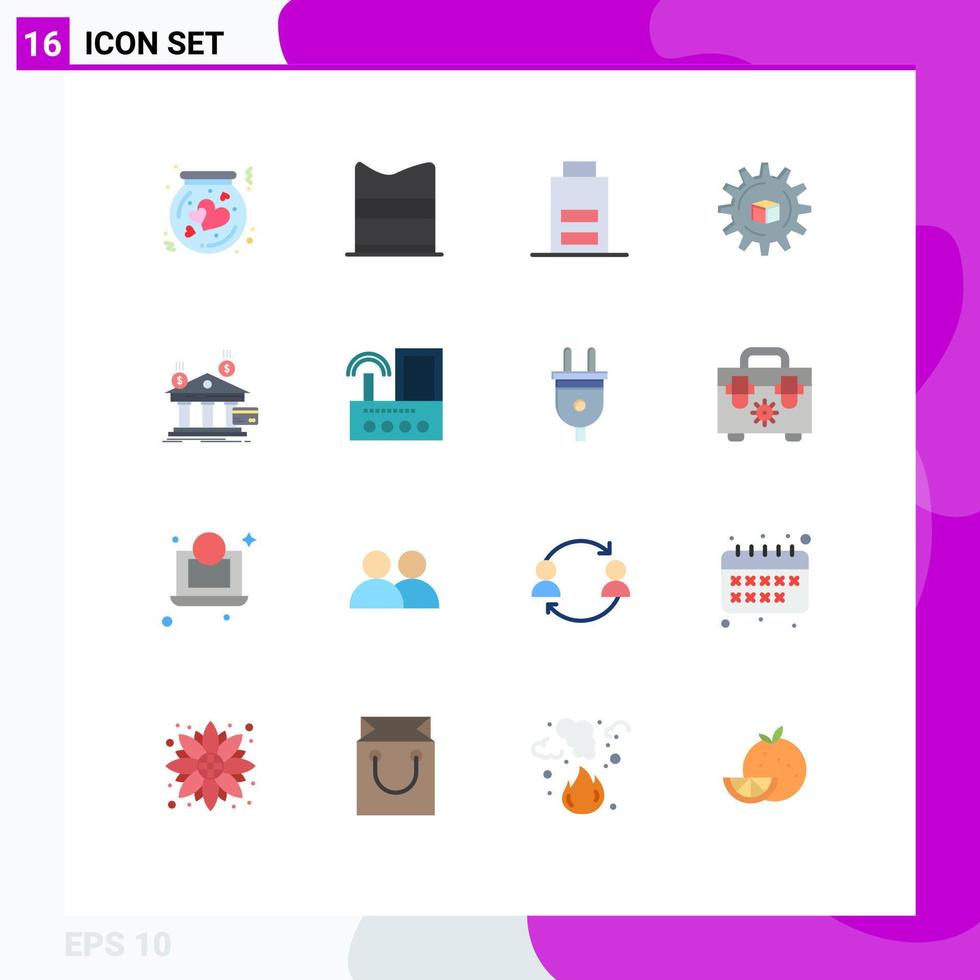16 kreativ ikoner modern tecken och symboler av scince data mode atomerad låg redigerbar packa av kreativ vektor design element