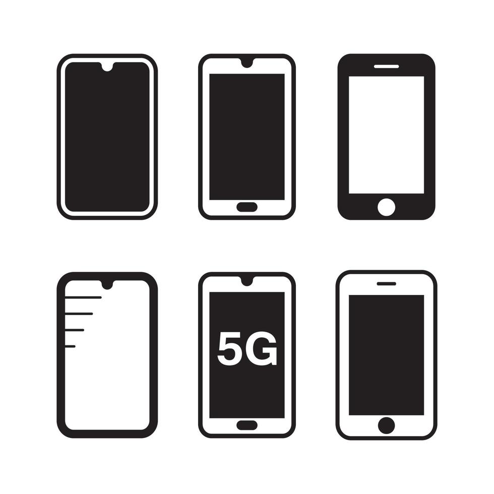 smart telefon ikon logotyp design och vektor illustration