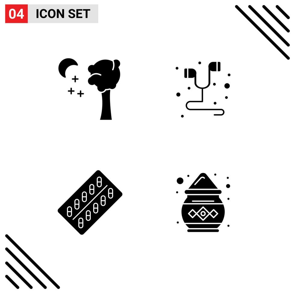 kreativ ikoner modern tecken och symboler av berså läkemedel hand fri smartphone paket redigerbar vektor design element