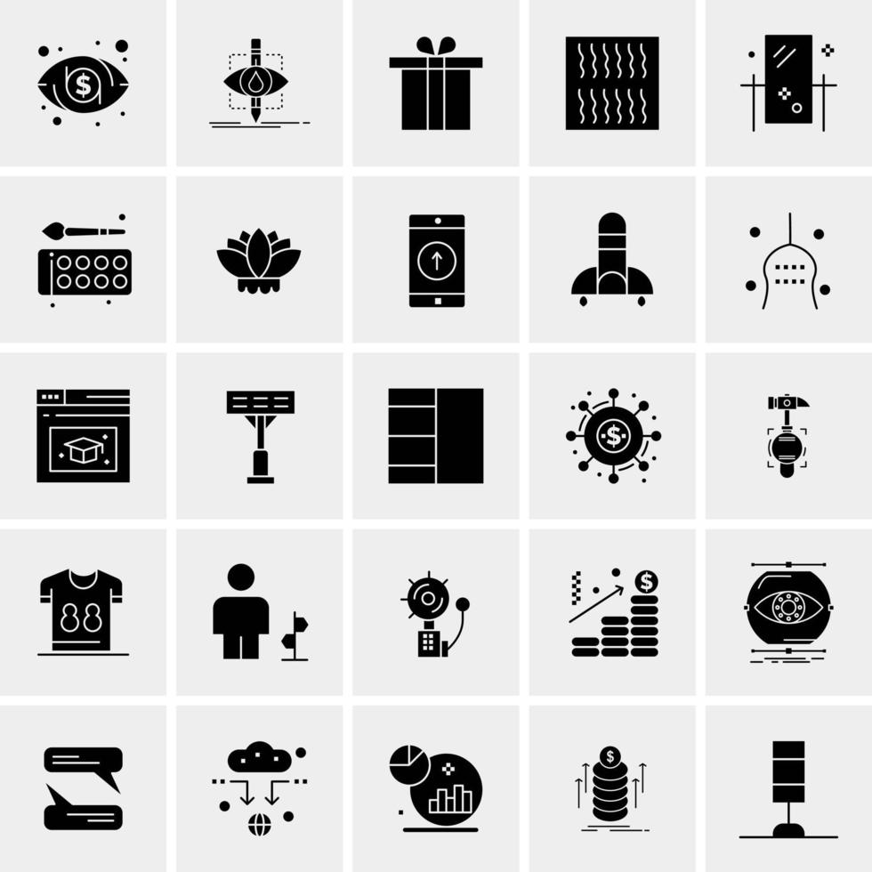 25 universelle Business-Icons Vektor kreative Icon-Illustration zur Verwendung in Web- und Mobilprojekten