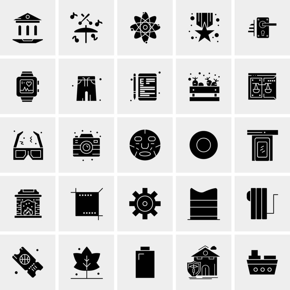 25 universelle Business-Icons Vektor kreative Icon-Illustration zur Verwendung in Web- und Mobilprojekten