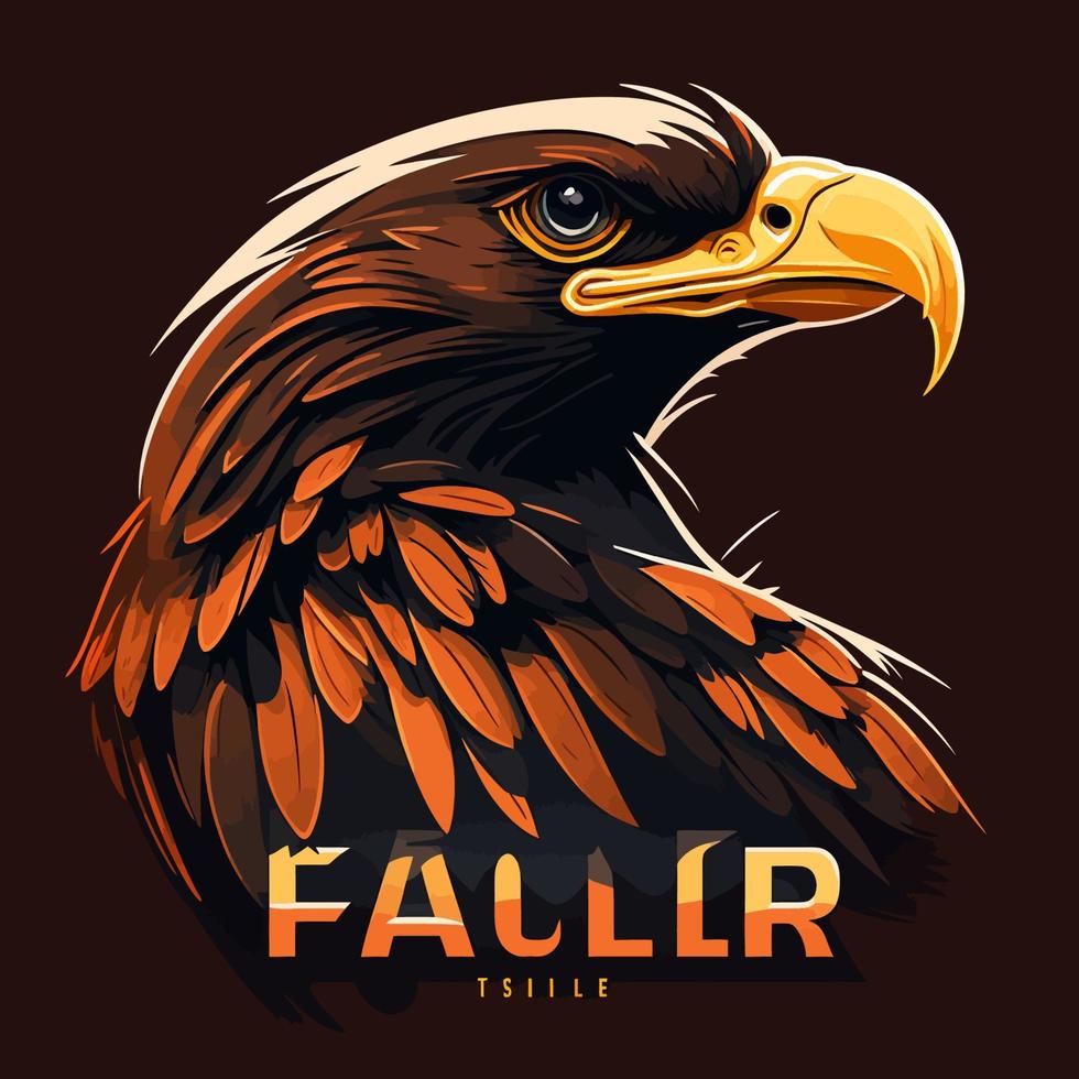 Adlerkopf Adler-Logo-Symbol - Gaming-Logo elegantes Element für Marke - abstrakte Adler-Symbole vektor