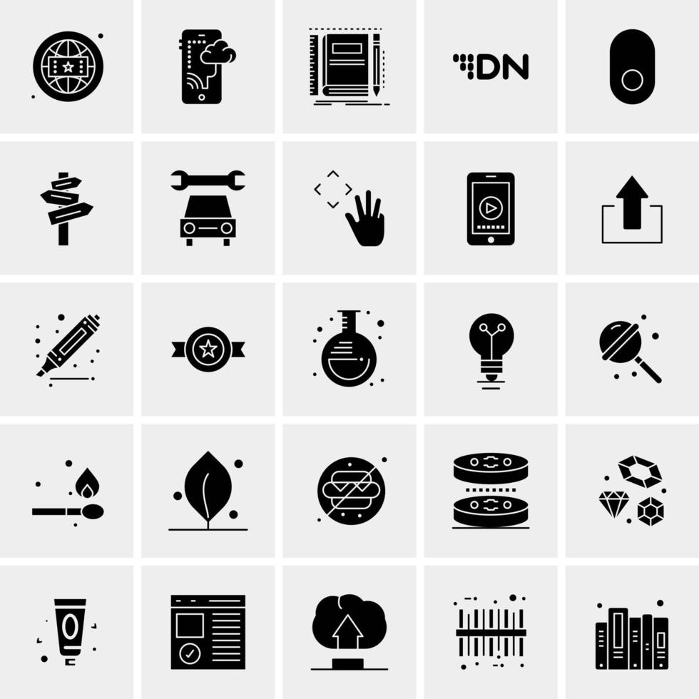 25 universelle Business-Icons Vektor kreative Icon-Illustration zur Verwendung in Web- und Mobilprojekten