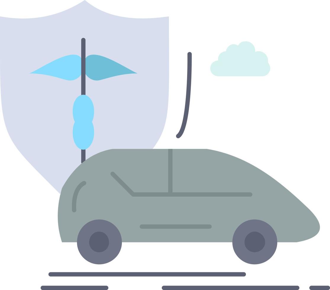 bil hand försäkring transport säkerhet platt Färg ikon vektor