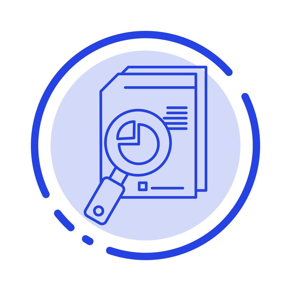 forschung analyse analytische analyse diagramm datendiagramm blau gepunktete linie liniensymbol vektor