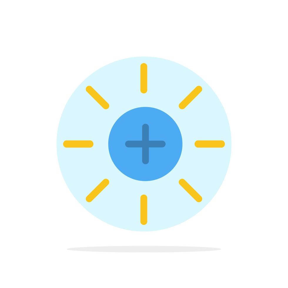 ljusstyrka gränssnitt ui användare abstrakt cirkel bakgrund platt Färg ikon vektor