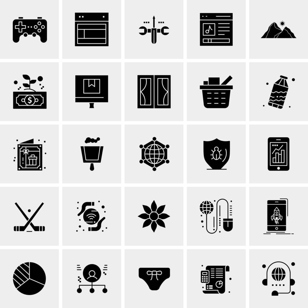 25 universelle Business-Icons Vektor kreative Icon-Illustration zur Verwendung in Web- und Mobilprojekten