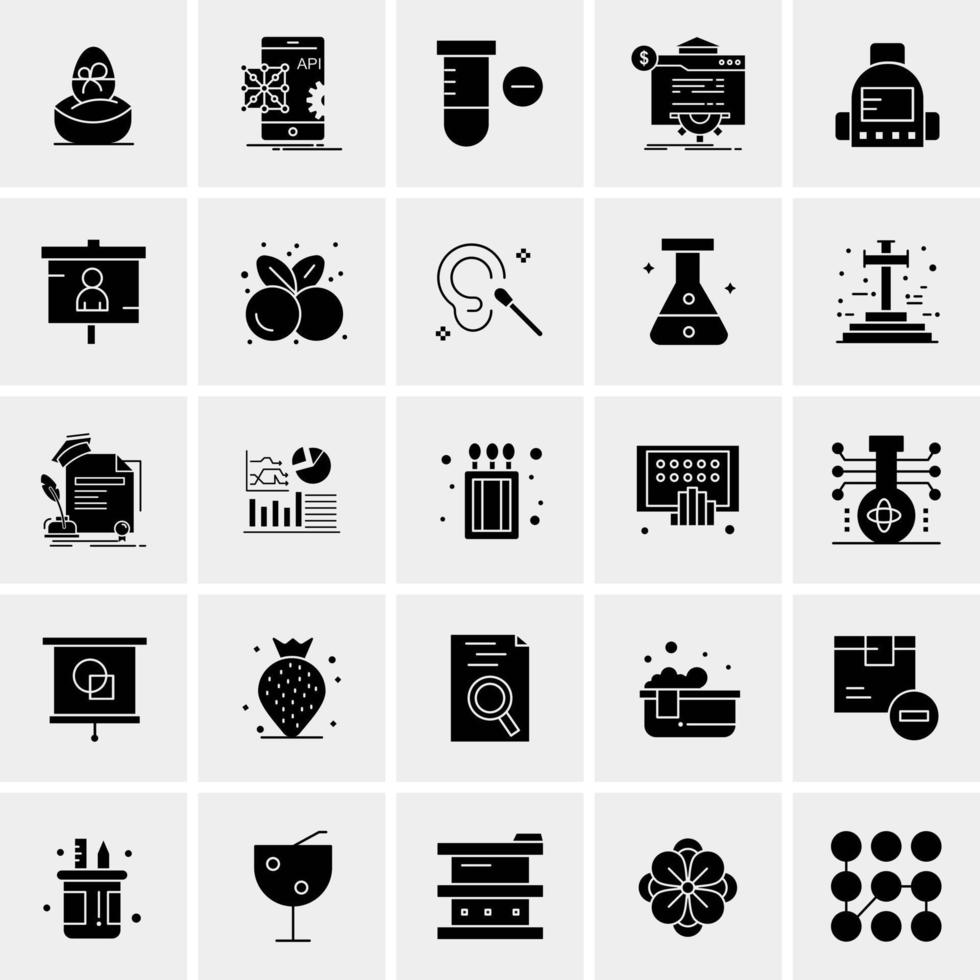 25 universelle Business-Icons Vektor kreative Icon-Illustration zur Verwendung in Web- und Mobilprojekten