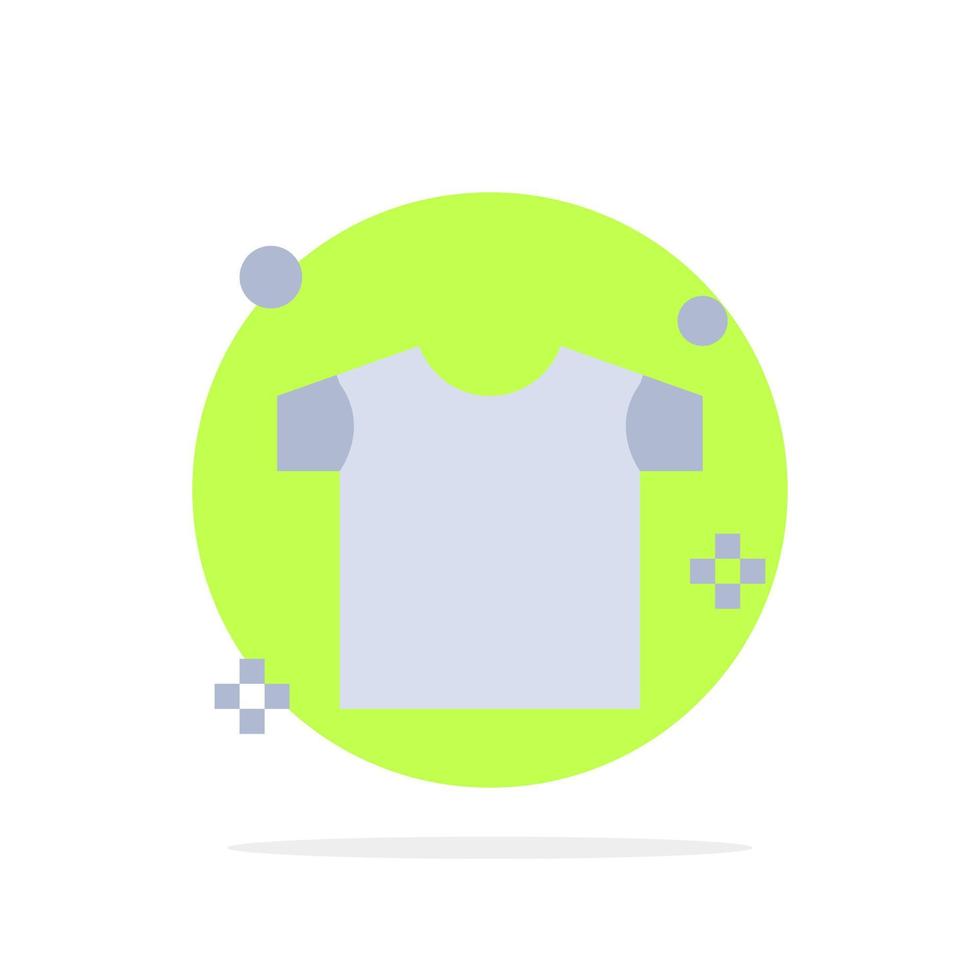 Kleidung Trocknen Shirt abstrakte Kreis Hintergrund flache Farbe Symbol vektor