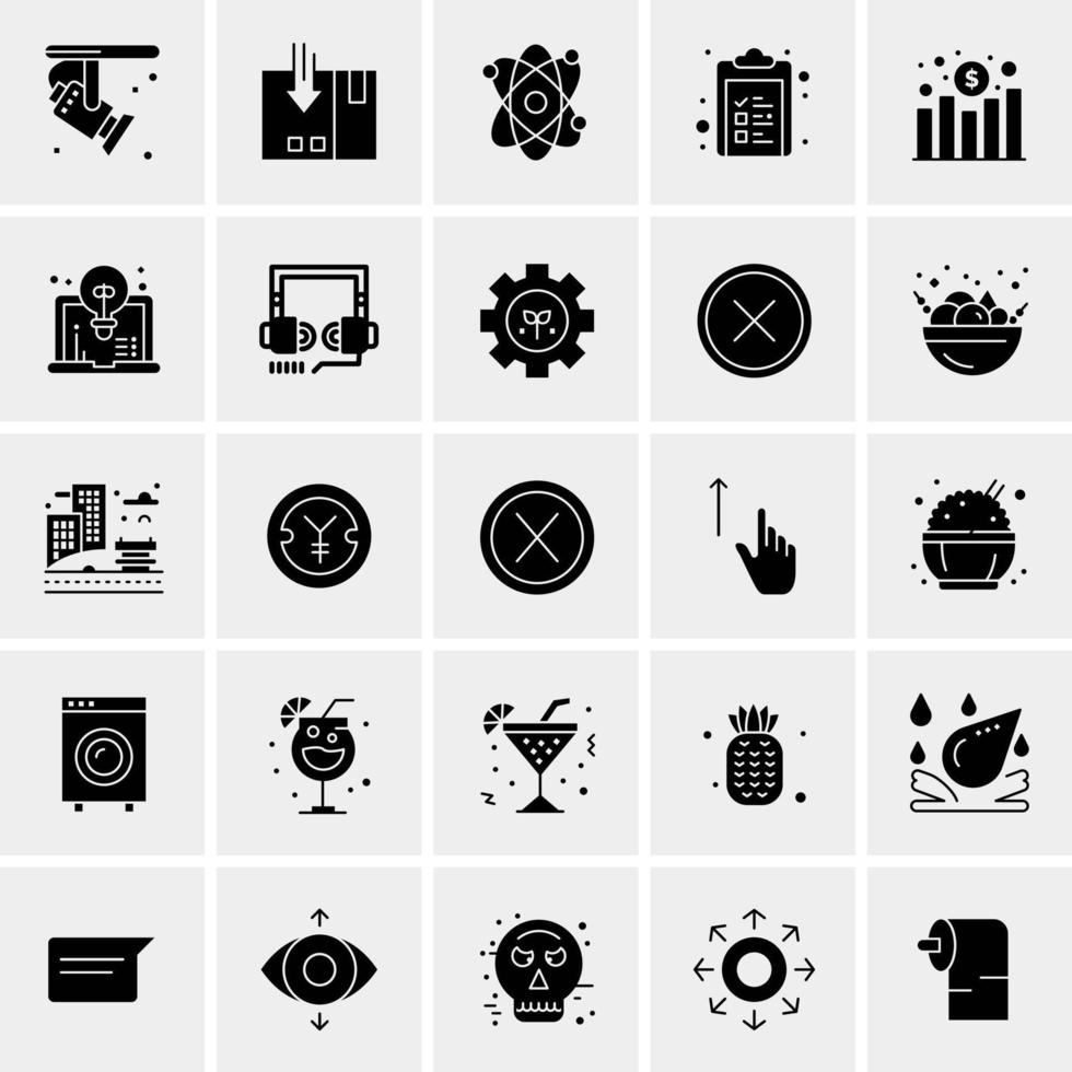 25 universelle Business-Icons Vektor kreative Icon-Illustration zur Verwendung in Web- und Mobilprojekten