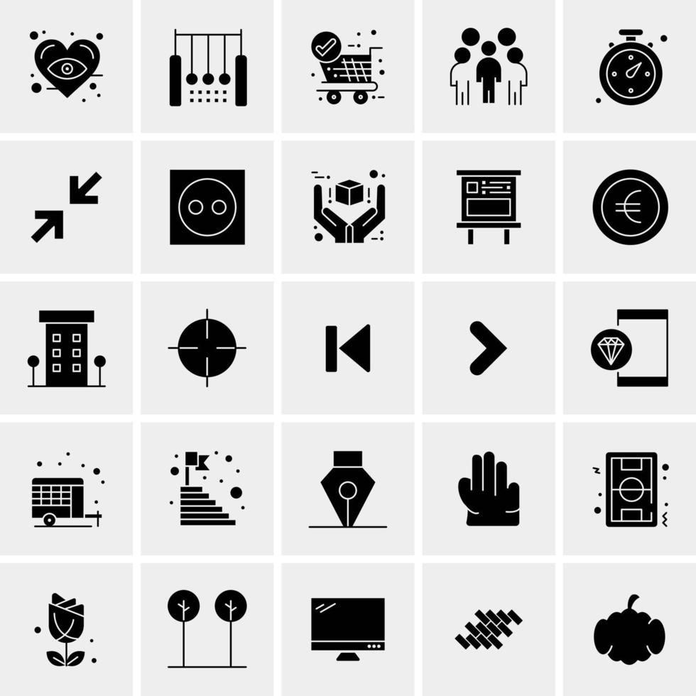 25 universelle Business-Icons Vektor kreative Icon-Illustration zur Verwendung in Web- und Mobilprojekten