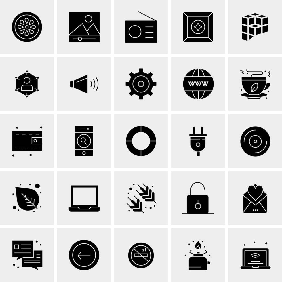 25 universelle Business-Icons Vektor kreative Icon-Illustration zur Verwendung in Web- und Mobilprojekten