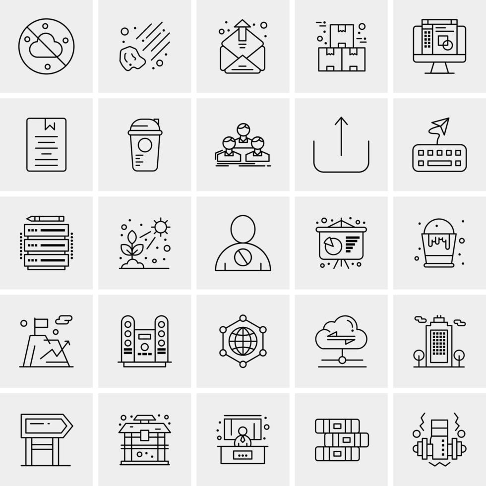 25 universelle Business-Icons Vektor kreative Icon-Illustration zur Verwendung in Web- und Mobilprojekten