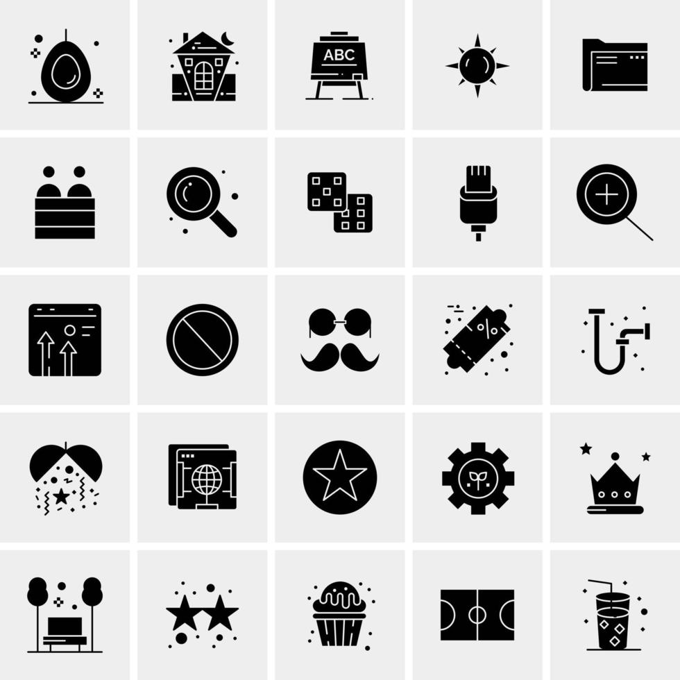 25 universelle Business-Icons Vektor kreative Icon-Illustration zur Verwendung in Web- und Mobilprojekten