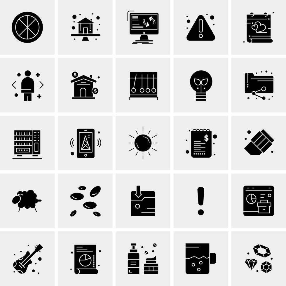 25 universelle Business-Icons Vektor kreative Icon-Illustration zur Verwendung in Web- und Mobilprojekten