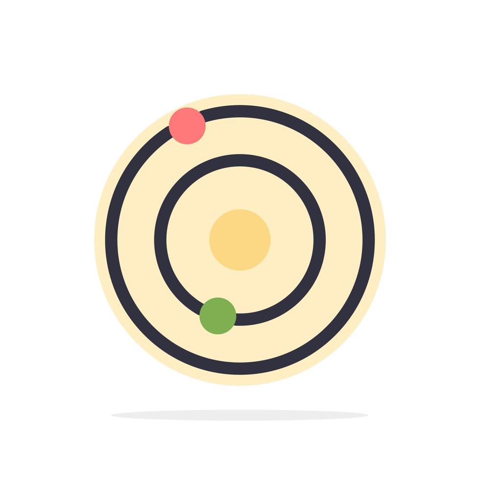 sol- systemet universum abstrakt cirkel bakgrund platt Färg ikon vektor